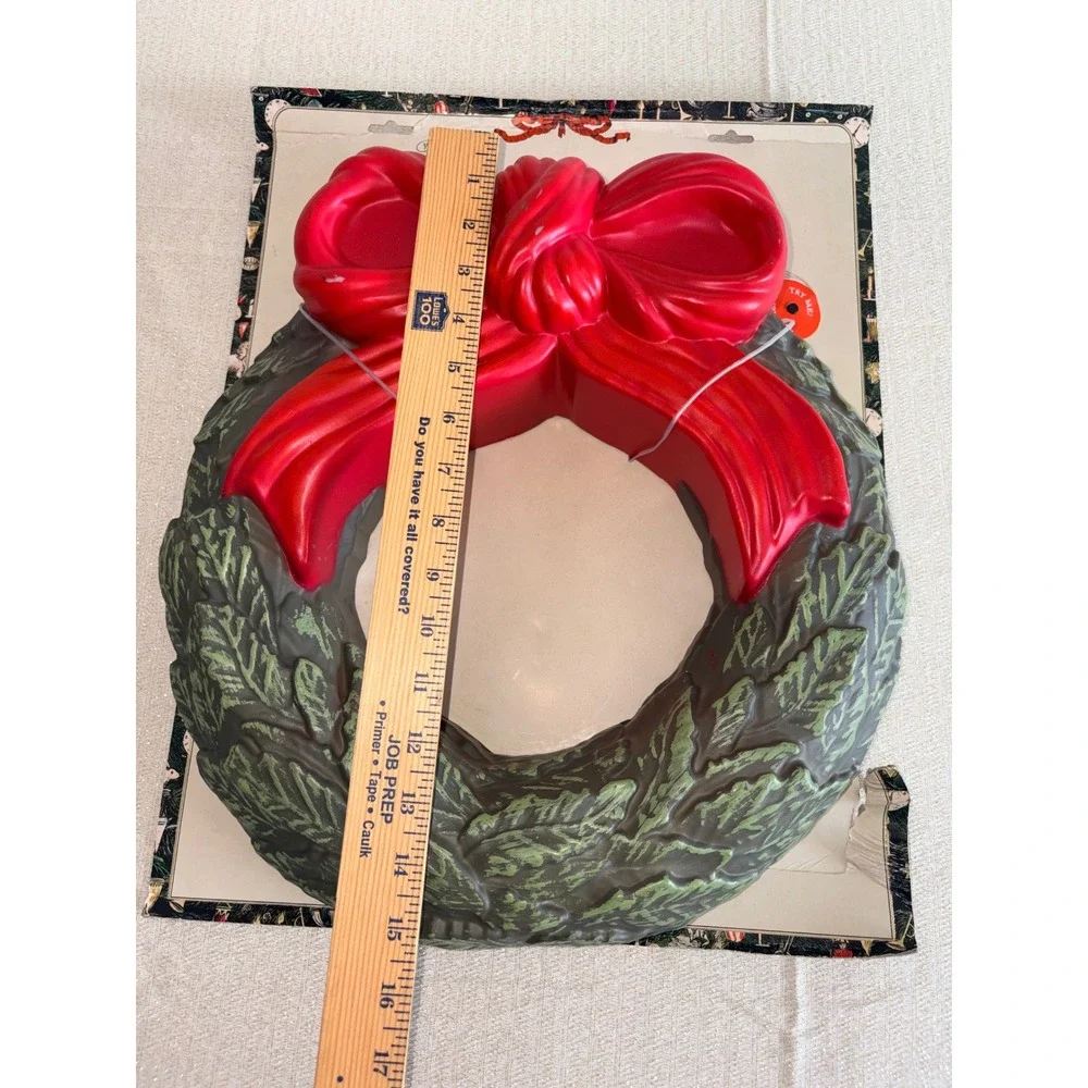 John Derian for Target Lit Wreath OS Red Green NEW Blow Mold Style‎ LED